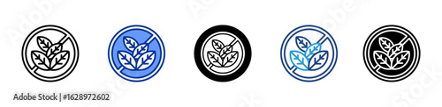No Gmo  icon sheet multiple style collection