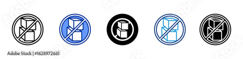 Do Not Stack icon sheet multiple style collection