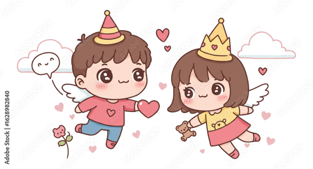 girl and boy girl and boy