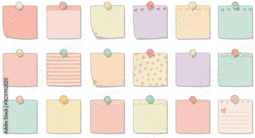 set of colorful tags