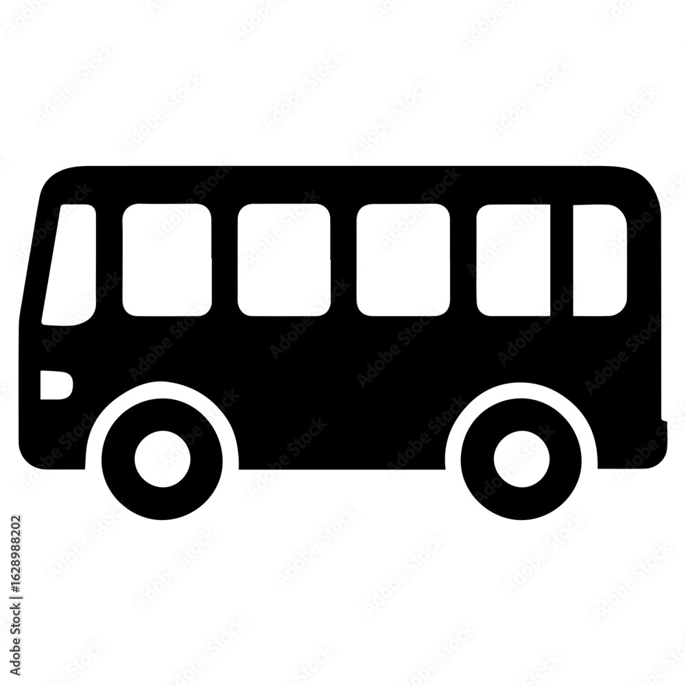 City bus icon with transparent background in black and white style
City bus icon with transparent background in black and white style