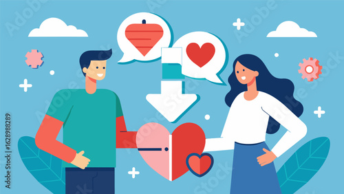 A couple learning to navigate and overcome the challenges of posttreatment side effects together strengthening their relationship..