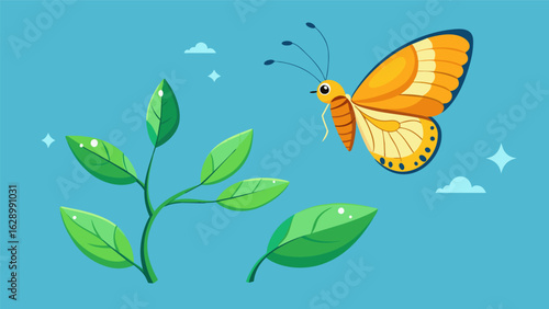 A caterpillar transforming into a butterfly representing the growth and transformation that comes with overcoming challenges in recovery..