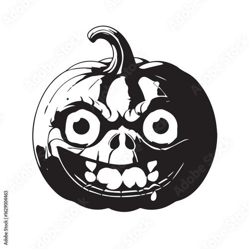 Scared Pumpkin Vector