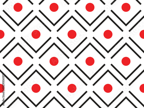 Vibrant abstract geometric pattern design for textile printing and apparel applications