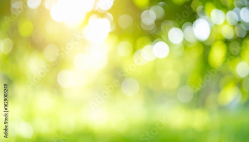 Green nature background with bokground text, serene landscape imagery for tranquil vibes.