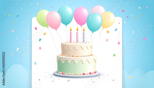 birthday cake with candles