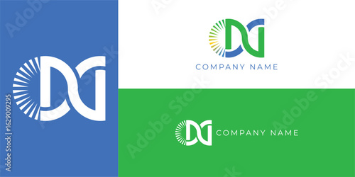 Initial letter N or alphabet N. Vector logo design