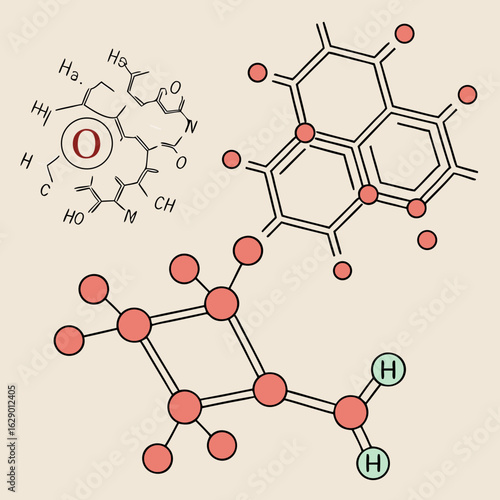 Chemical Molecular Structure Diagram