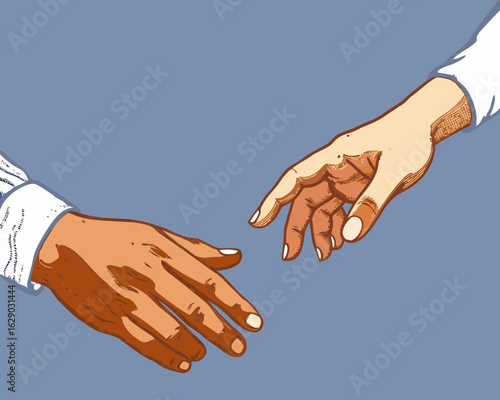 business handshake vector illustration