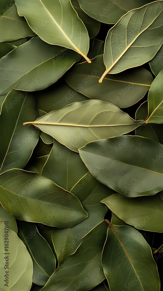 Obraz premium Dried bay leaves pattern
