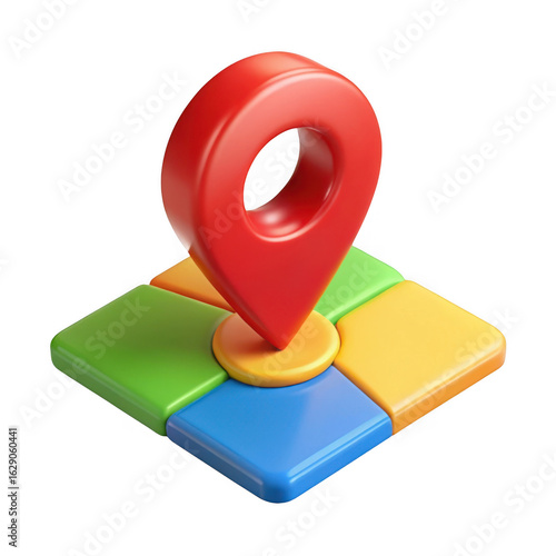 Free Download 3d map pin location icon isolated on transparent background - GFXLoad