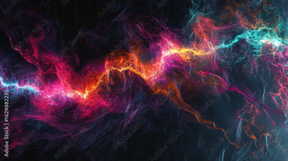 Fototapeta premium Abstract energy flows
