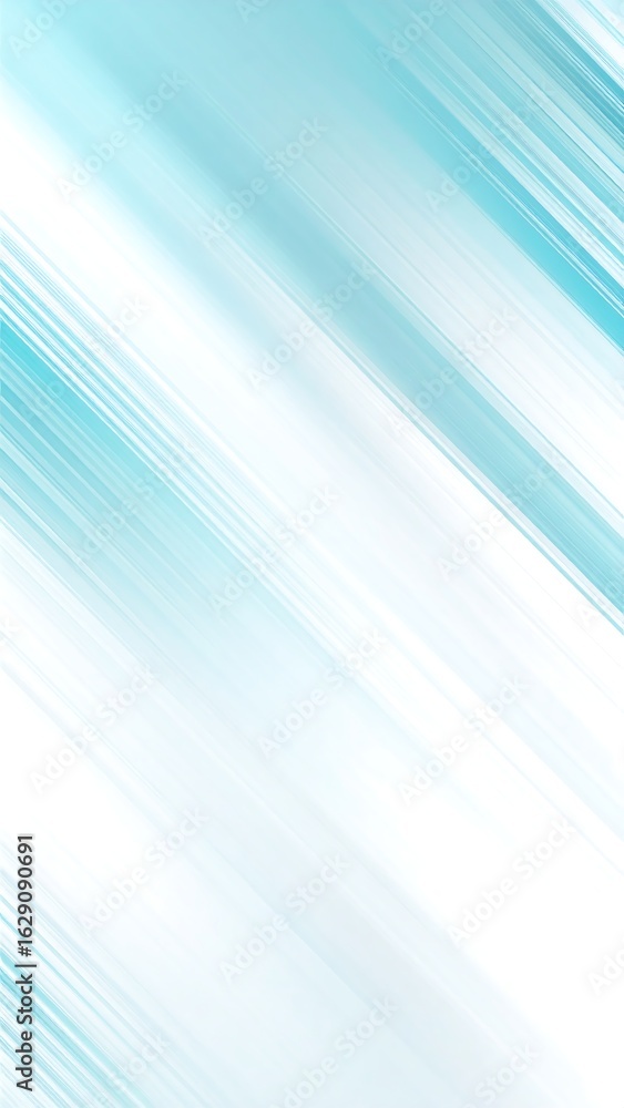 Obraz premium Abstract diagonal lines in shades of light teal and white