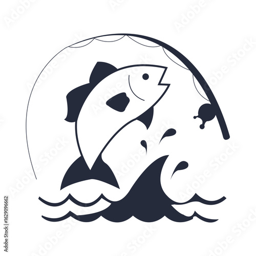 Flat Fishing Icons – Editable Vector Set of Marine Life, Seafood & Aquaculture Equipment