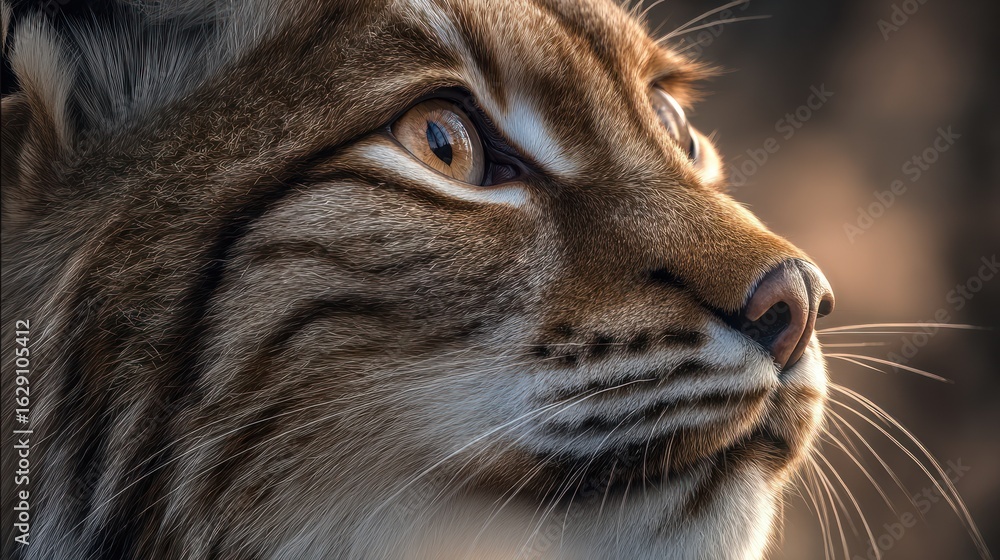 Fototapeta premium Close-up portrait of a lynx