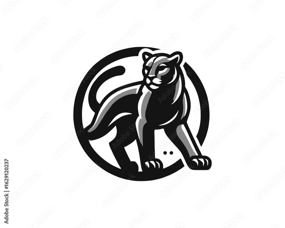 Obraz premium Cougar Logo Icon Vector Illustration