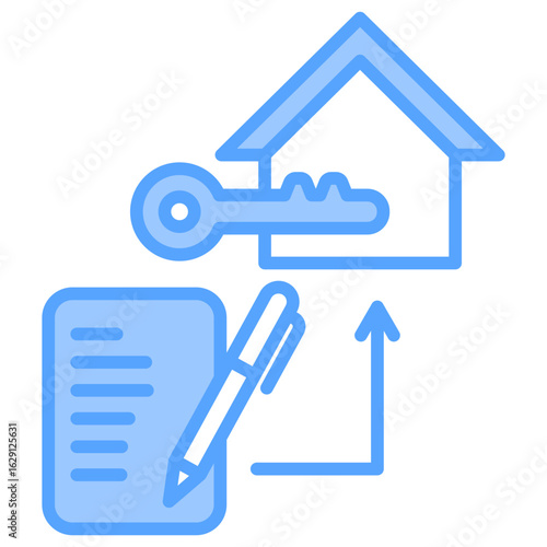 Rental Properties Blue Icon