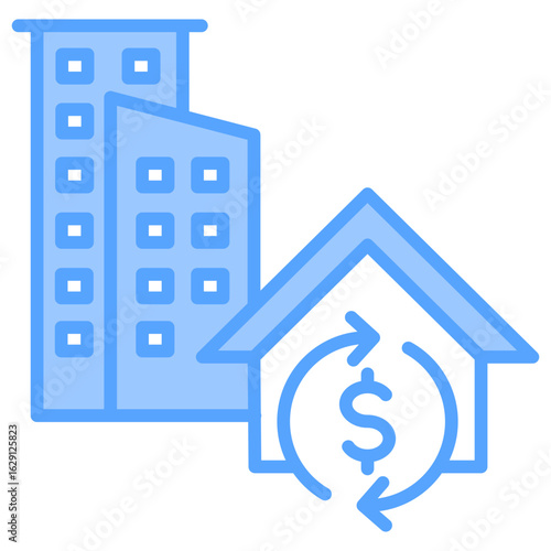 Invesment Properties Blue Icon