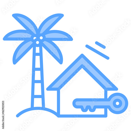 Vacation Rentals Blue Icon