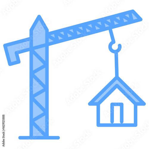 Housing Supply Blue Icon
