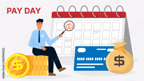 Smiling people enjoying salary payday moment