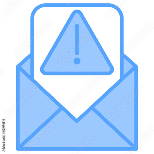 Spam Email Blue Icon