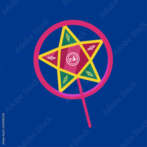 Traditional Mid-Autumn Festival lantern – Vietnamese cultural illustration