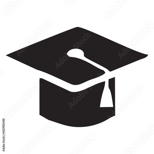 graduation cap Icon black