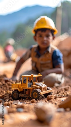 Broken Toy in Worksite