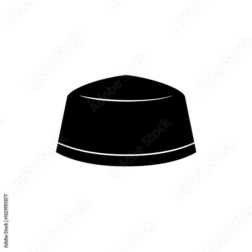 Minimalist Cap Silhouette: Clean graphic of a traditional cap, embodying cultural significance.