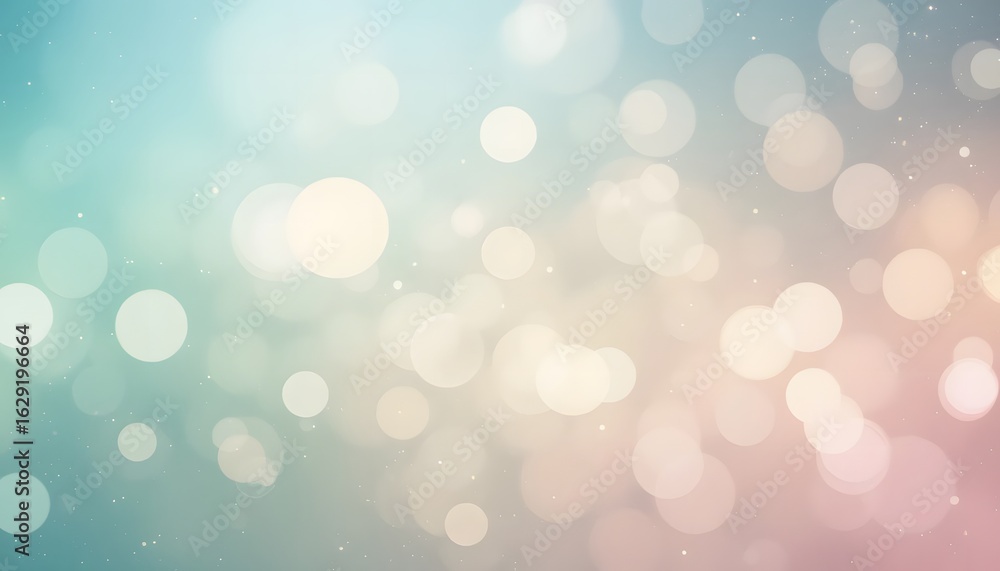 Fototapeta premium Soft focus bokeh lights in pastel blue and pink tones