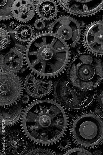 Wallpaper Mural Close-up of many gears Torontodigital.ca