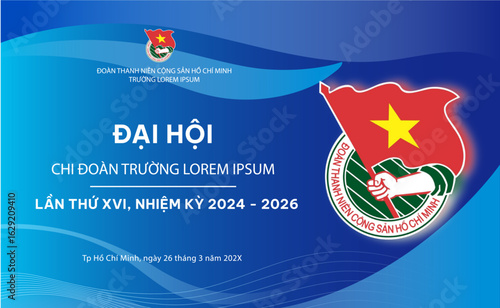 Communist Youth Union Congress Celebration Poster – Vietnam Special Holidays Series