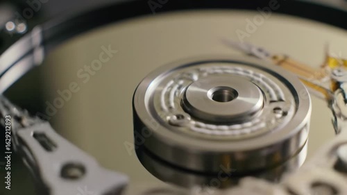 Wallpaper Mural Detailed closeup of hard disk drive internal component Torontodigital.ca