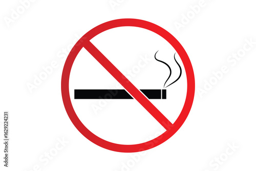 no smoking sign isolated on white background. flat style No Smoking Sign Vector.