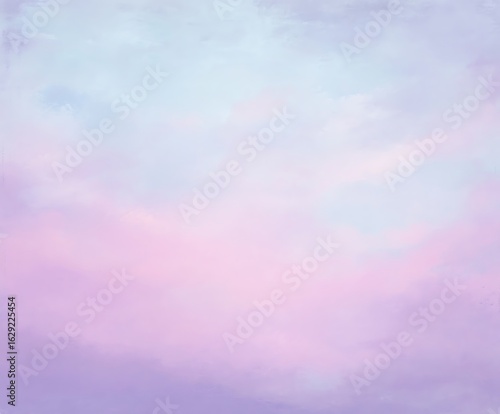 Soft pastel dreamy sky abstract painting