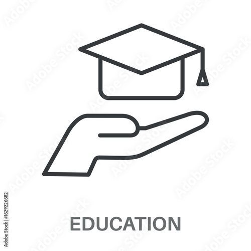 Education Simple Style Outline Design Icon