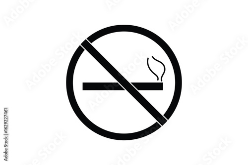 no smoking sign isolated on white background. flat style No Smoking Sign Vector.
