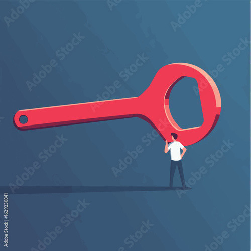 Business crisis management concept