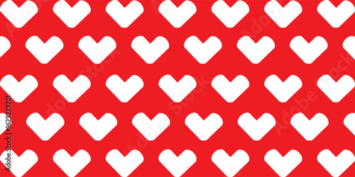 A white heart pattern on a red background, commonly associated with Valentine's Day or Valentine's Day.