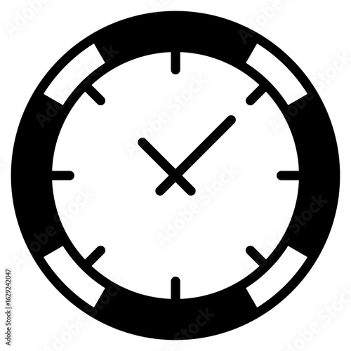 Clock mixed color icon