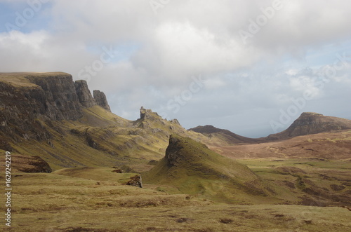 mountain landscape with clouds