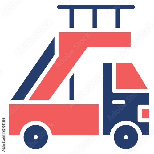 Airport Truck solid color icon