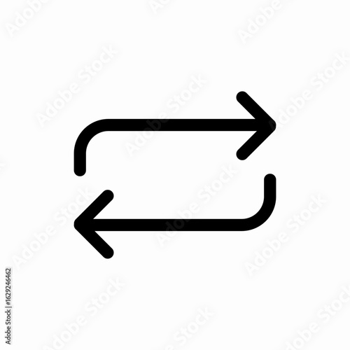 refresh reload update icon vector sign