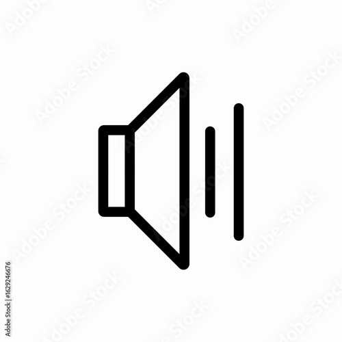 volume medium sound icon vector sign