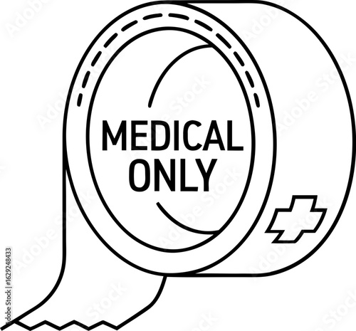Medical storage tape for transport and secure use in healthcare and hospital environments