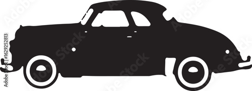 Silhouette Collection of Classic Vintage Cars" vector