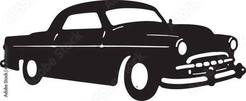 Silhouette Collection of Classic Vintage Cars" vector