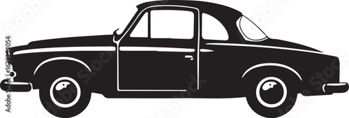Silhouette Collection of Classic Vintage Cars" vector